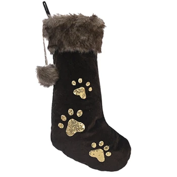 

Christmas Ornament Sequins Dog Christmas Stocking Christmas Tree Pendant Atmosphere Gift Bag