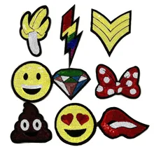 Вышитая жемчугом Бабочка DIY Одежда Вышитые блестки тканевые наклейки