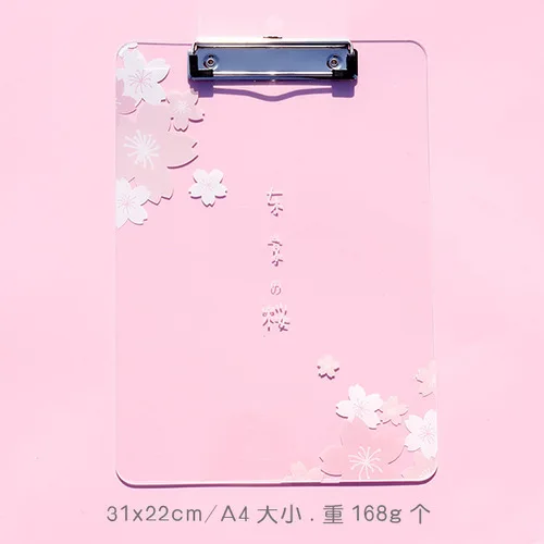 Tokyo cherry blosso3 ROWBOE симпатичные канцелярские принадлежности kawaii папка A4 доска папка офисные принадлежности коврик канцелярская акриловая письменная доска kawaii принадлежности - Цвет: Tokyo cherry blosso3