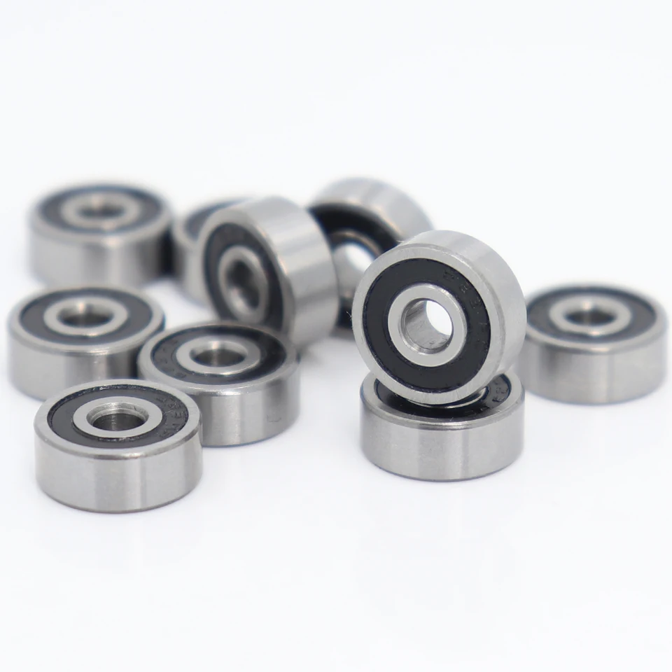 4x Rillenkugellager 693 ZZ – 3x8x4mm, Chromstahl, Für Präzise Anwendungen