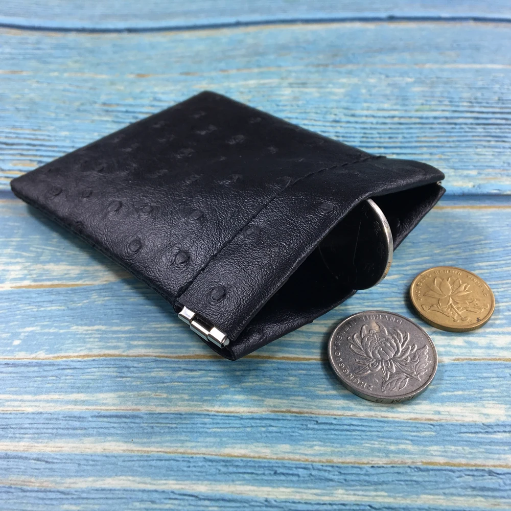 Кошелек для мелочи из искусственной кожи женский и мужской короткий мини кошелек