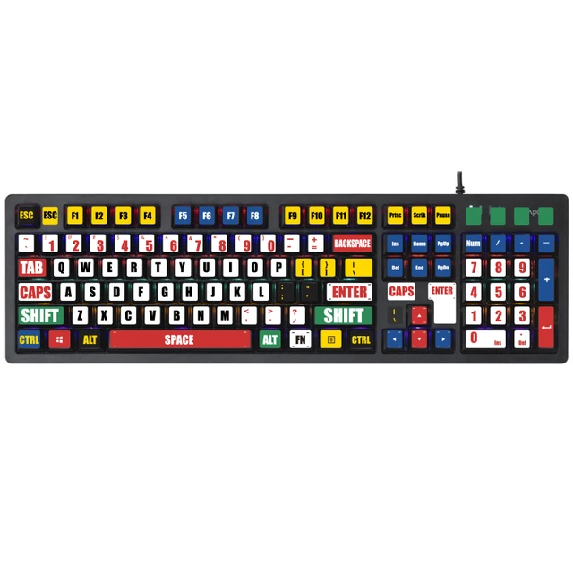 Pegatinas creativas para teclado de escritorio, cubierta de teclado  mecánico para ordenador, Universal, 104 /108 teclas - AliExpress