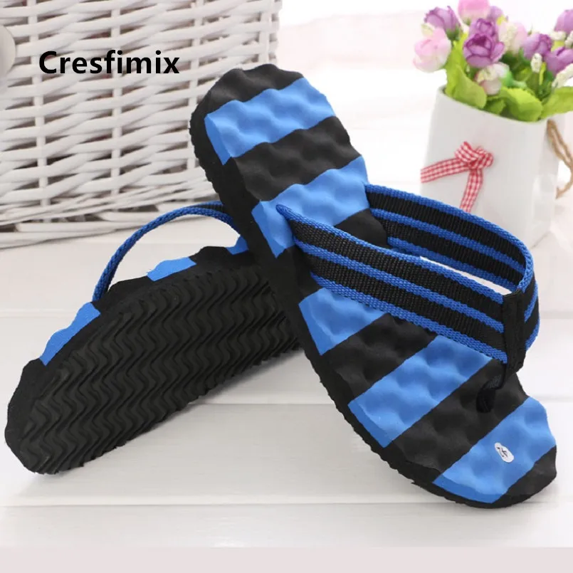 Cresfimix Chanclas De Hombres Male Fashion Yellow Comfortable Light Weight Summer Beach Flip Flops Men& Man Flip Flops B5474