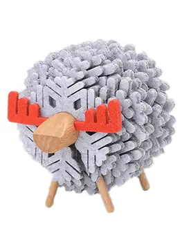 

4pcs Felt Coaster Cups Mugs Mats Non-slip Cute Elk Cups Holder Ornament For Home Office Desk Decoration