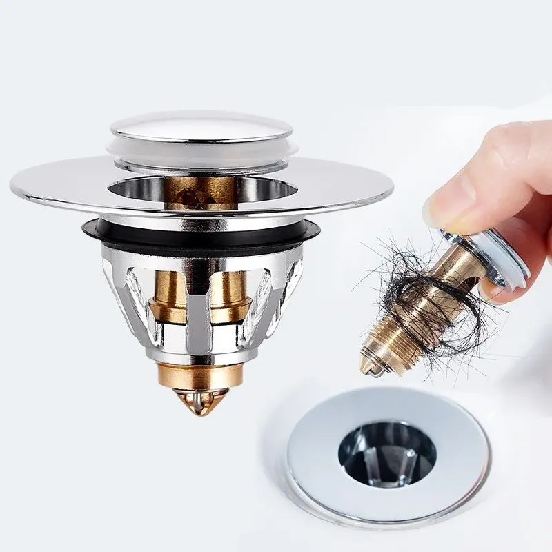 WZLY Universal Basin Pop-up Drain Filter Hair Catcher Bath Stopper Shower Sink Strainer Plug Kitchen/ Bathroom Accessories | Обустройство