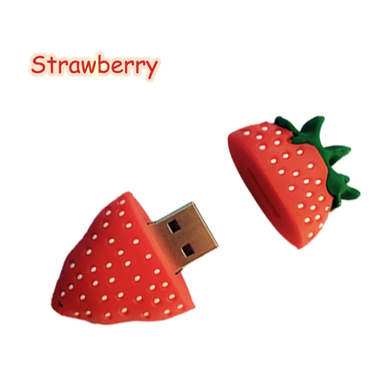 Usb флеш накопитель в виде банана моркови ананаса клубники арбуза фруктов 128 ГБ 64 32