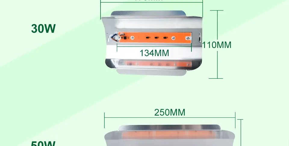 Полный спектр светодиодный светильник для выращивания 30 Вт 50 Вт 80 Вт Фито прожектор светильник s 220 в 110 В лампа для выращивания растений светильник для выращивания в помещении