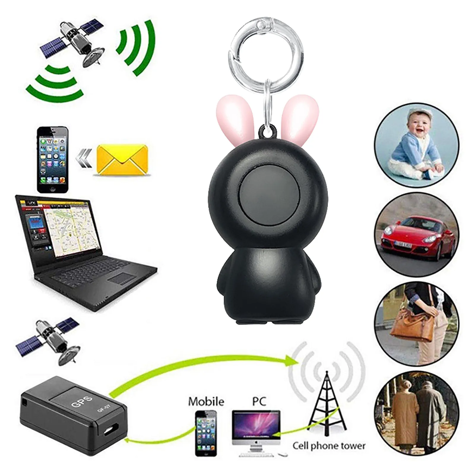Mini Tracking Device Waterproof Anti-lost Child Pet Tracker Location Bluetooth Smart Activity Trackers Vehicle GPS Accessories