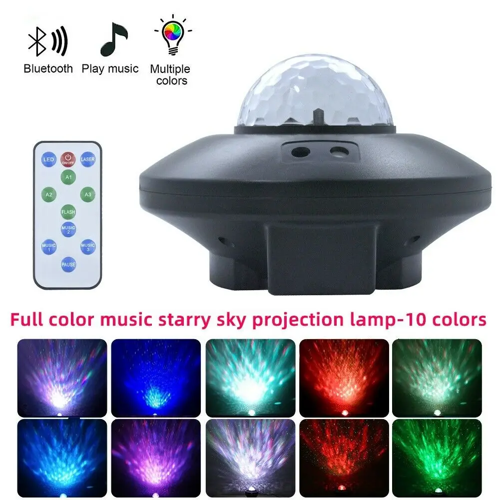 

Usb Led Starry Sky Night Light Projector Blueteeth Voice Control Music Player Night Light Romantic Galaxy Projector Star Lamp