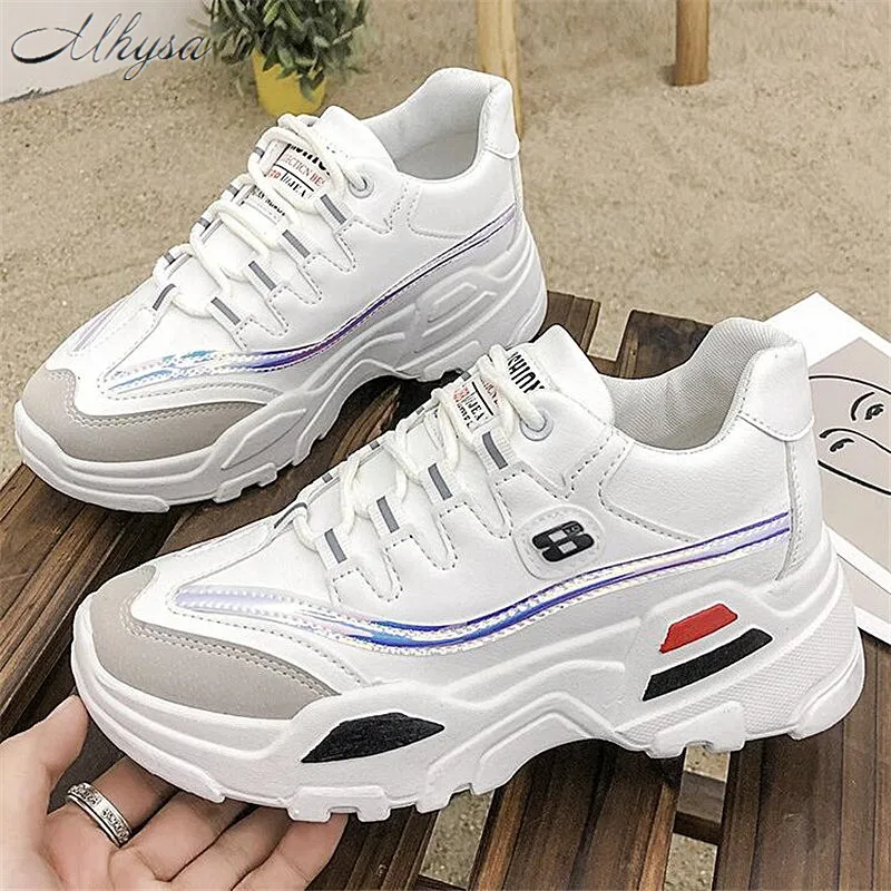 

Mhysa New 2020 Spring Fashion Women Casual Shoes Leather Platform Shoes Women Sneakers Ladies Trainers Chaussure Femme L1317