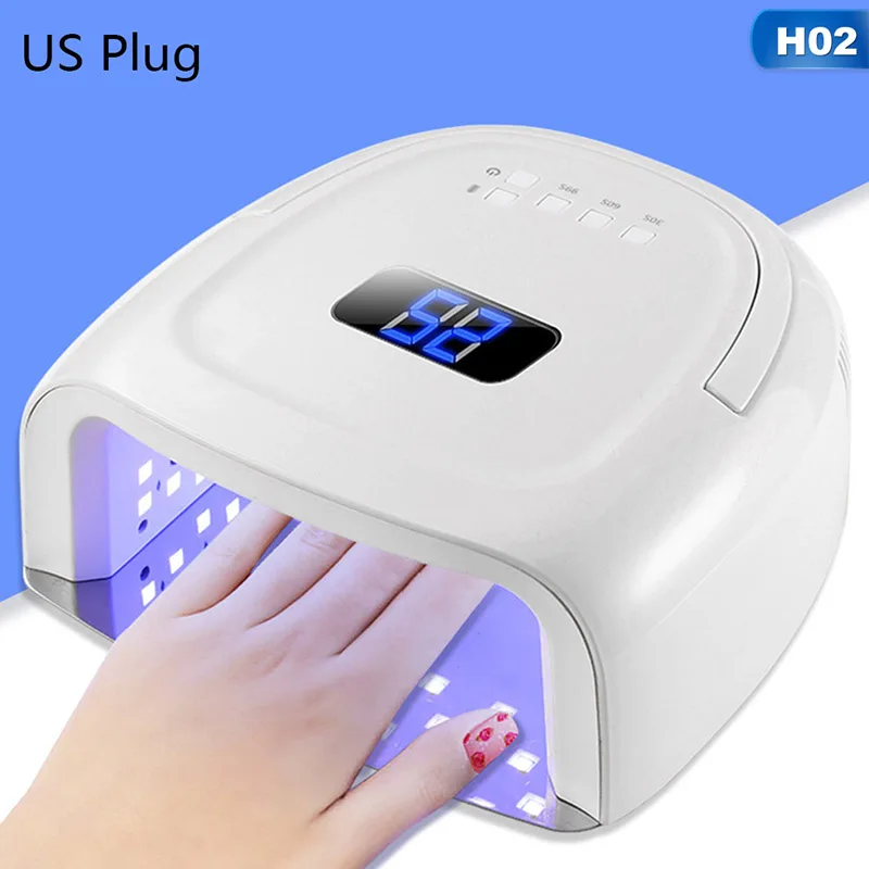 80 Вт УФ светодиодный светильник для ногтей профессиональный Солнечный Свет Сушилка для гель-лака машина для ногтей ногти полимерная печь инструмент для дизайна ногтей