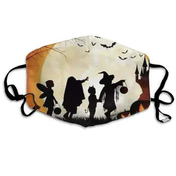 

Custom Anti-Dust Mouth Mask Halloween Moonlight Reusable Outdoor Face Mask with Adjustable Earloops Breathable Mouth Cover for