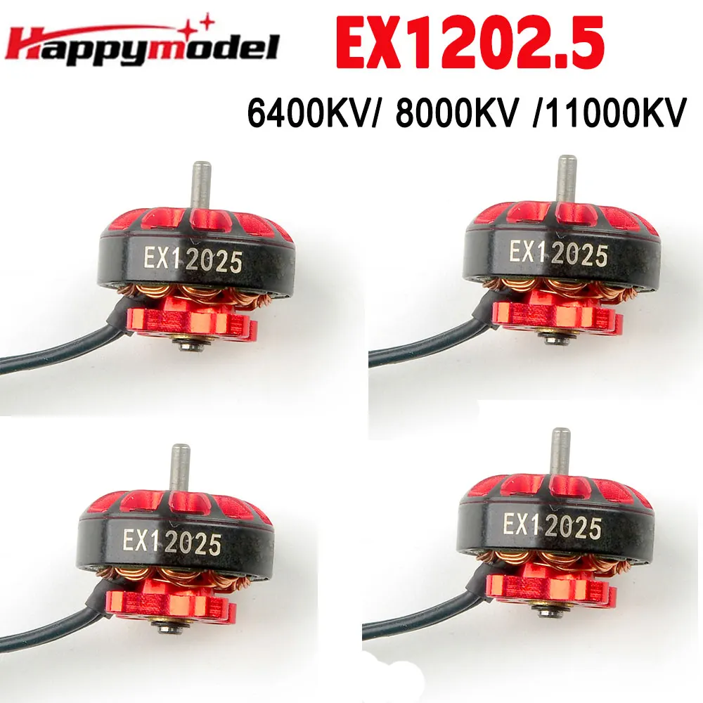 

1/2/4 шт. Happymodel EX1202.5 1202,5 6400KV 8000KV 11000KV 2-3S бесщеточный двигатель для RC FPV Racing Drone Crux3 Babytooth