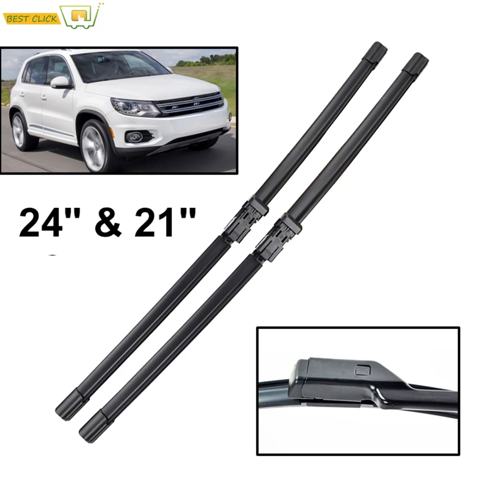 Misima Windshield Windscreen Wiper Blades For VW Tiguan 2016 2015 2014 2013 2012 2011 2010 2009 2008 2007 Front Window 24"21"