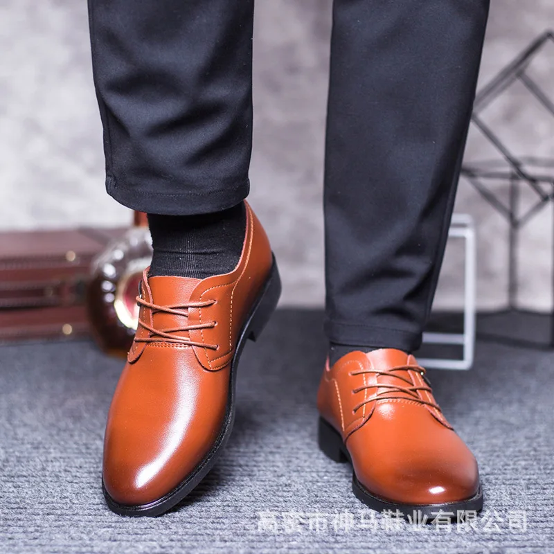 

What 2019 Spring And Autumn MEN'S SHOES Business Formal Wear Leather Shoes Men's Trend Versatile Korean-style Genuine Leather Sh
