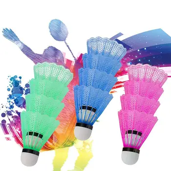 

Shuttlecock Badminton Fitness Flyers 6PCS Colorful Indoor Sports Accessoriess Barrel Badminton Training Exercise Ball Game