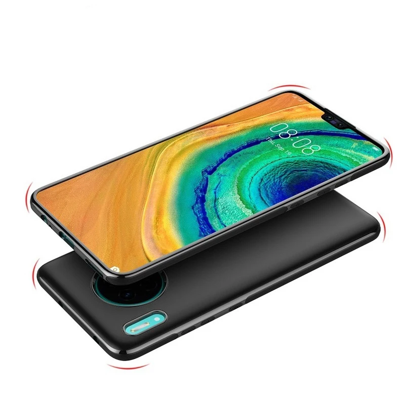 Магнитный автомобильный чехол-держатель для huawei mate 30 20 Pro, Мягкий ТПУ силиконовый Магнитный чехол для huawei P30 P20 LITE P30 P20 PRO с металлической пластиной