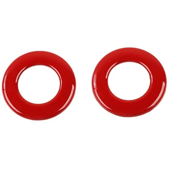 

2Pcs Interior Reading Light Trim ABS Interior Accessories for Dodge Challenger 2014-2019, Red