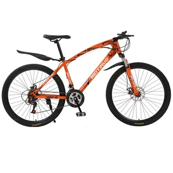 

Unisex mountain Bicycle 21 Speed Mountain Bike 26 Inch Tire Snow Bike Double disc Shock Absorbing Bicycle Outroad Mountain Bike