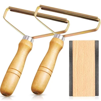 

hot sale 3-Piece Portable Kapok Remover and Multi-Fabric Sweater Comb with Steel Mesh, Cotton Wool Roller Manual Wool Sweater fo