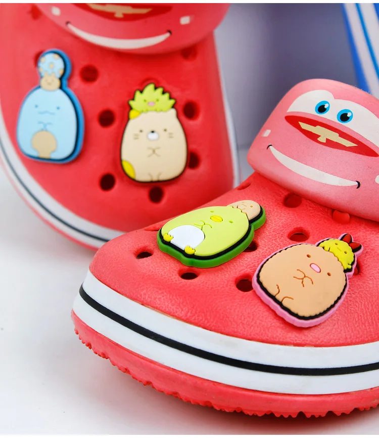5 шт./компл. ПВХ украшения для обуви японский в виде милого героя аниме модель садовые туфли с рисунком «крокодил» подвеска "Туфля" аксессуары для JIBZ/Напульсники для детей на Рождество