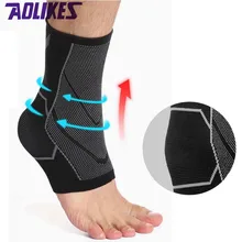 1 шт. бесшовный компрессионный протектор лодыжки эластичный трикотажный спортивный фиксатор для голеностопа поддержка для футбола фитнес-бега защита суставов ног