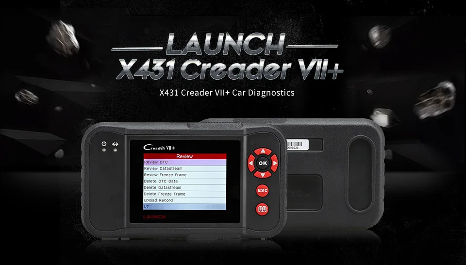 Launch Creader VII+ Автомобильный сканер неисправности OBD2 Автосканер код ридер OBD Двигатель Трансмиссия ABS SRS диагностический инструмент