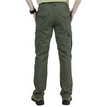 Pantalones del Ejército para Hombre, Pantalón Cargo con Bolsillos, Transpirable, Impermeable, Informal, Estilo Militar, Talla Grande 4XL, Verano 3
