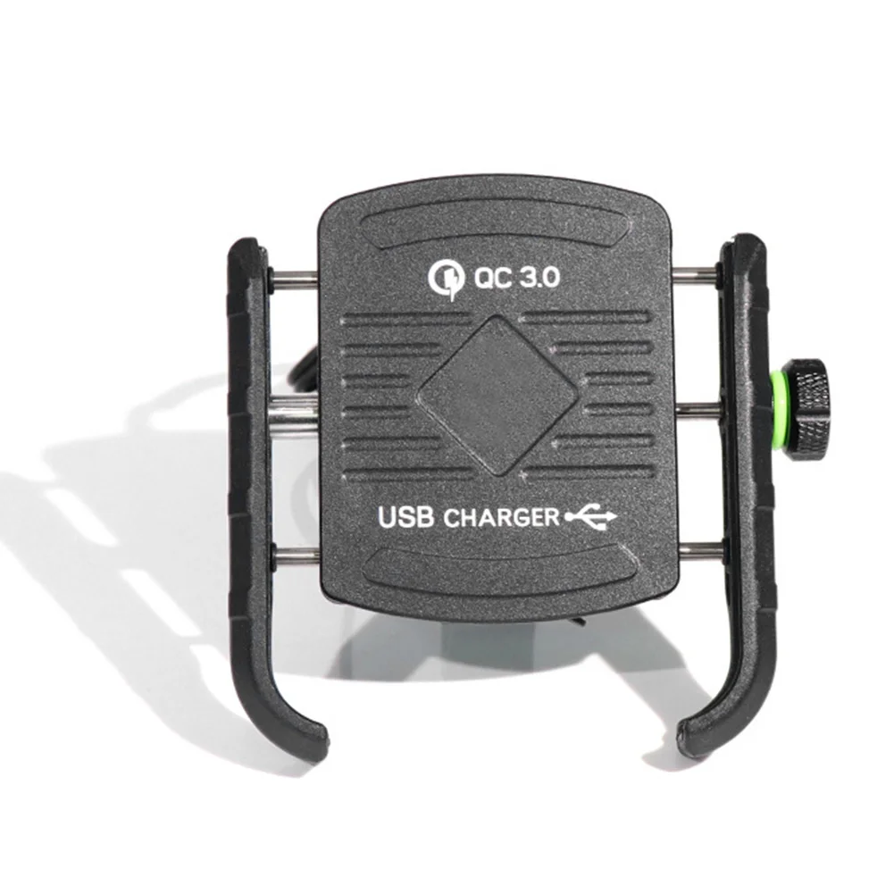 ACCNIC QC 3,0, держатель для мобильного телефона, USB зарядное устройство, мотоциклетный руль, подставка для быстрой зарядки для samsung huawei 3,5-6 дюймов, кронштейн для телефона