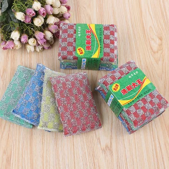 

4Pcs/set Home Cleaner Dishes Washing Sponges Magic Kitchen Cleaning Sponge Tools Microfiber Clean
