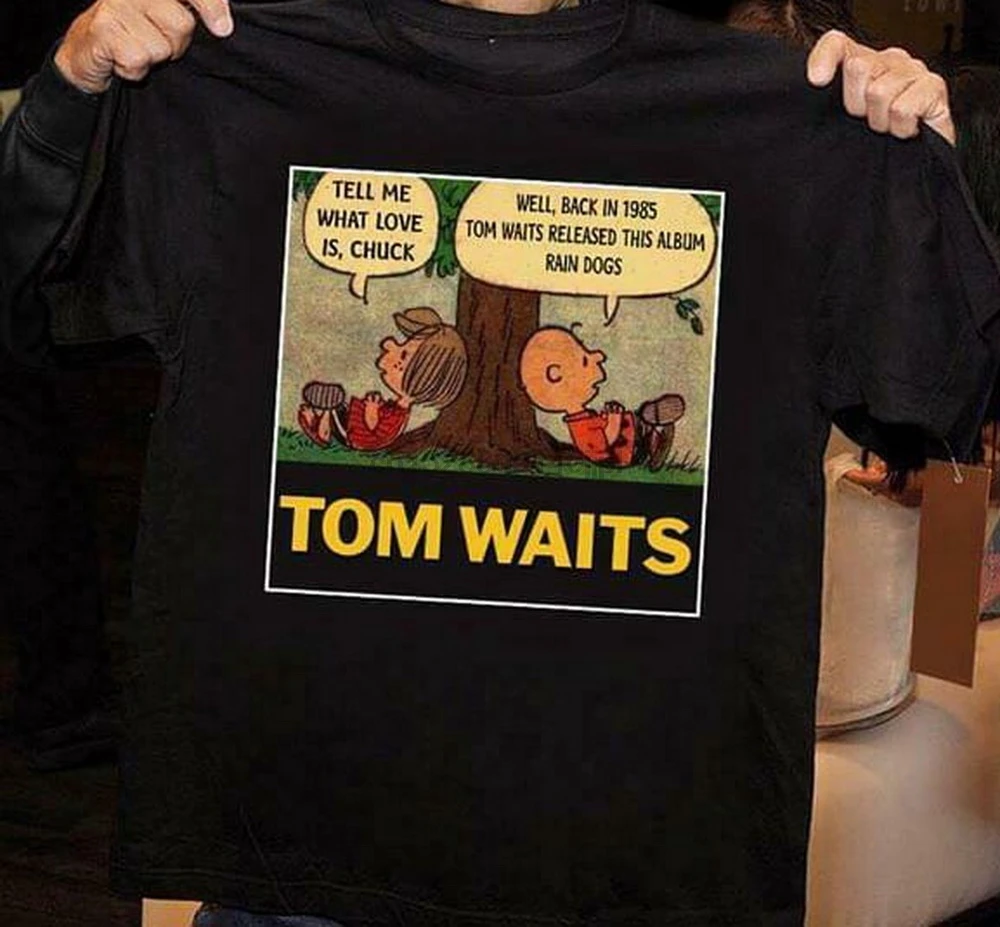 Tom Waits Charlie коричневый перечная мята этот альбом дождь собаки Мужская черная