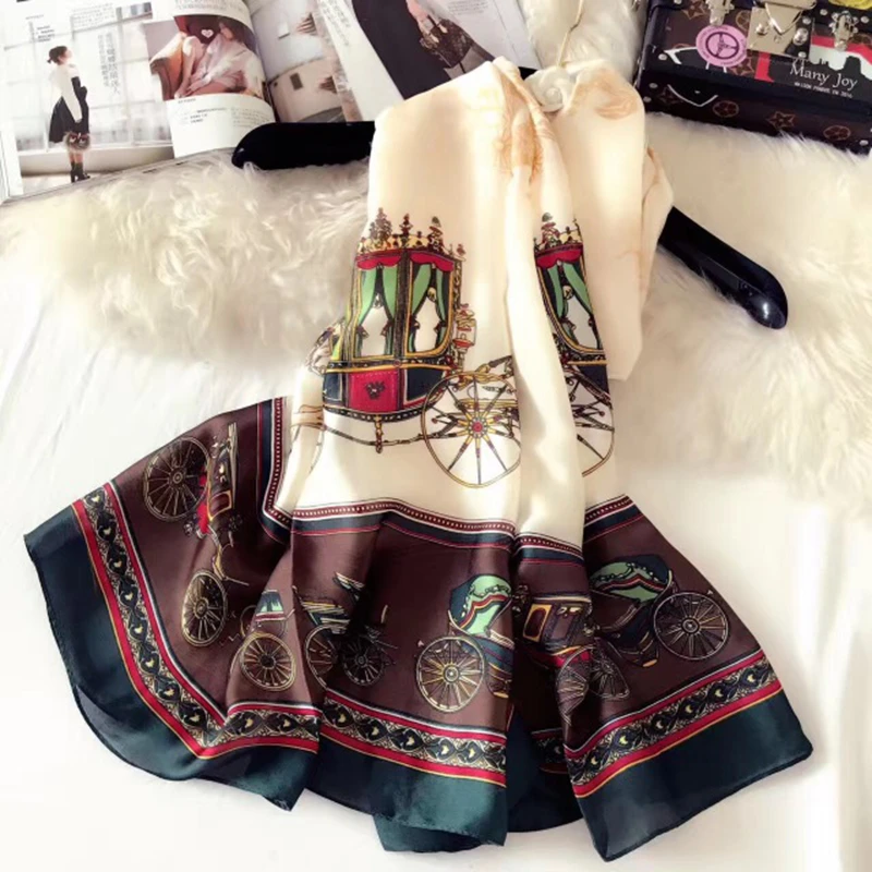 

Модные шарфы для женщин шарфы для путешествий на море солнцезащитный крем для отдыха пляжные полотенца имитация шелковые шарфы принт дикая шаль шарф для женщин