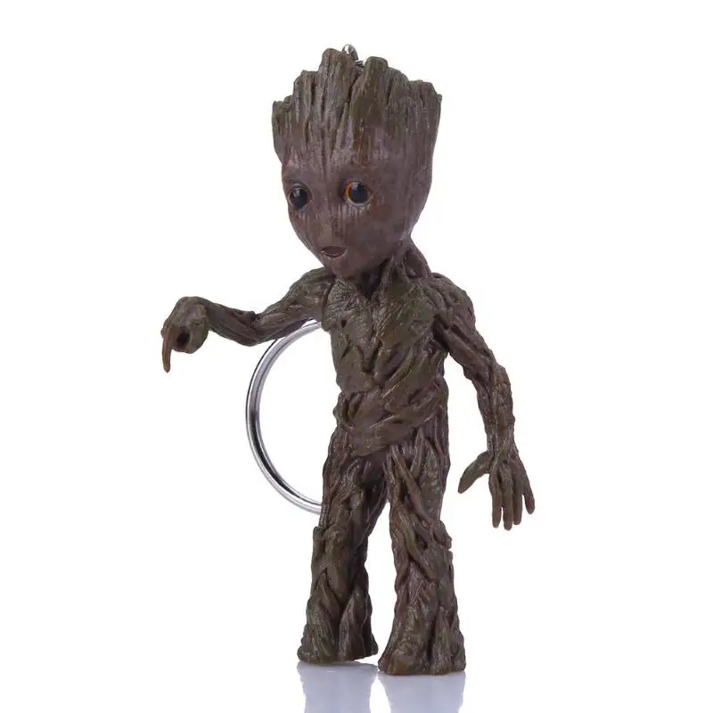 Детский Groot фигурки брелок-игрушка домашний орнамент Милая модель игрушка для детей мультфильм Дерево человек брелок автомобиль висячий