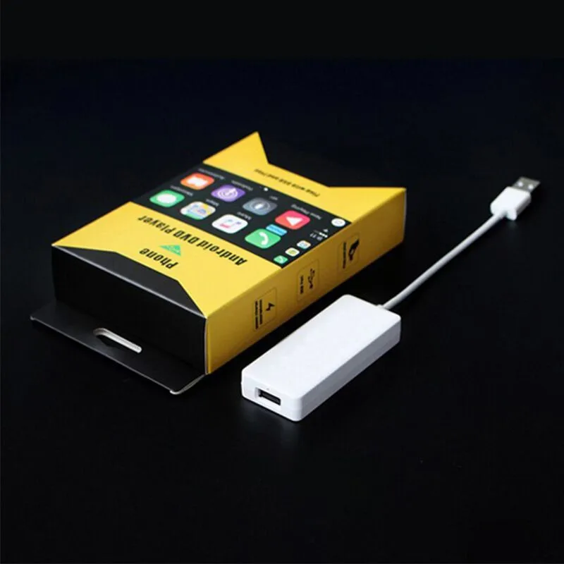 Автомобильная короткая тяга ключ USB портативного навигатора плеер Plug Play Auto Smart Link ключ для Apple CarPlay Android система Smart Link gps
