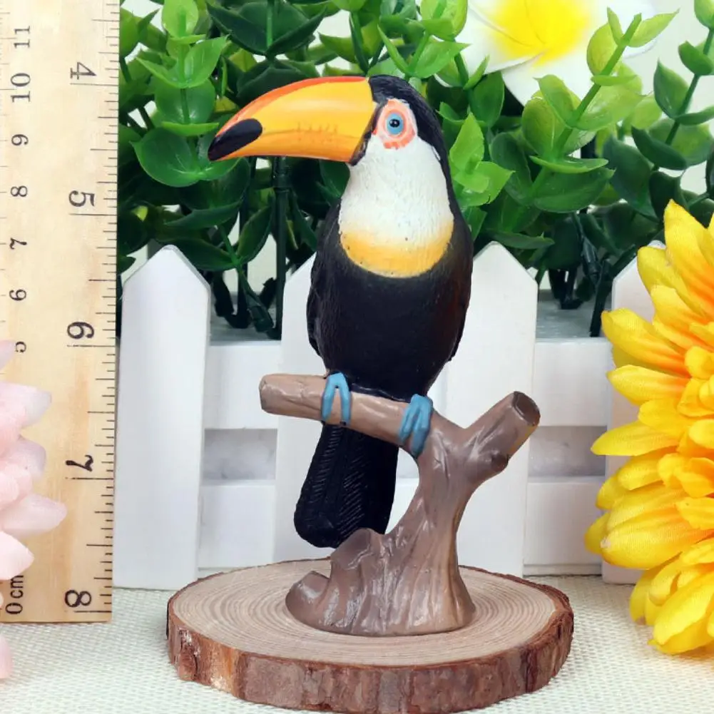 DIY Simulation Toucan Animal Model Bird Figurine font b home b font decor miniature fairy font