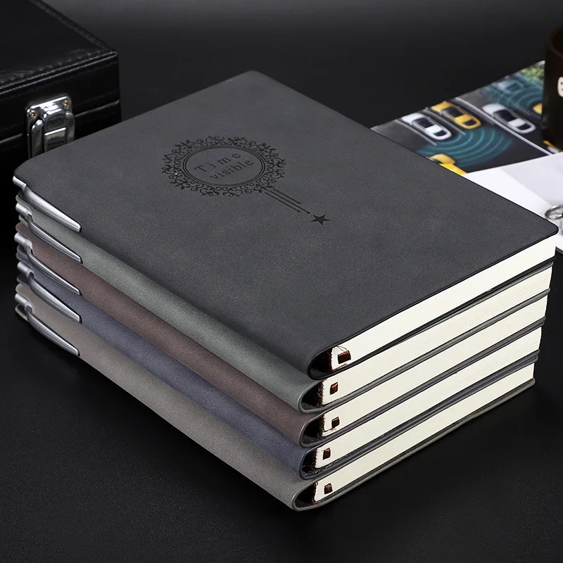

A5 Leather Creative Pu Notebook Stationery Book Retro Soft Leather Thickened Business Notepad