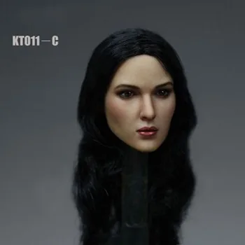 

Hot Sales 1/6 Women Head Sculpt with Black Long Hair Girl Head Carving for 12 Inches Female Bodies Dolls