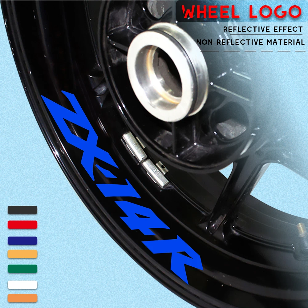 Motorcycle reflective stickers bicycle tire tread letters moto