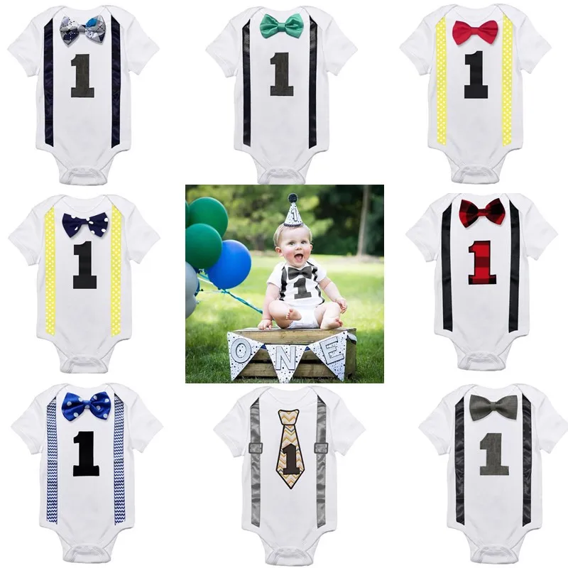 Baby Boy Romper Toddler Boys Clothes Kids Jumpsuit 1st Birthday Rompers Infant Clothing
