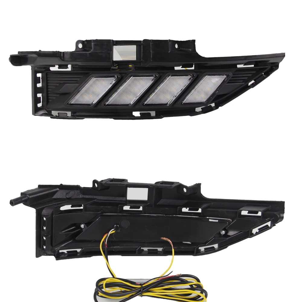 Auto lampeggiante 1 Set LED DRL per Hyundai ENCINO 2018 2019 2020 luce di marcia diurna con indicatore di direzione giallo notte blu - Image 3