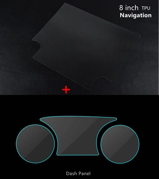 Автомобильная пленка для навигационного экрана из ТПУ, ЖК-экран, Даш панель, наклейка, защитная пленка для Toyota Camry XV70, автомобильный стиль - Название цвета: one set 2pcs