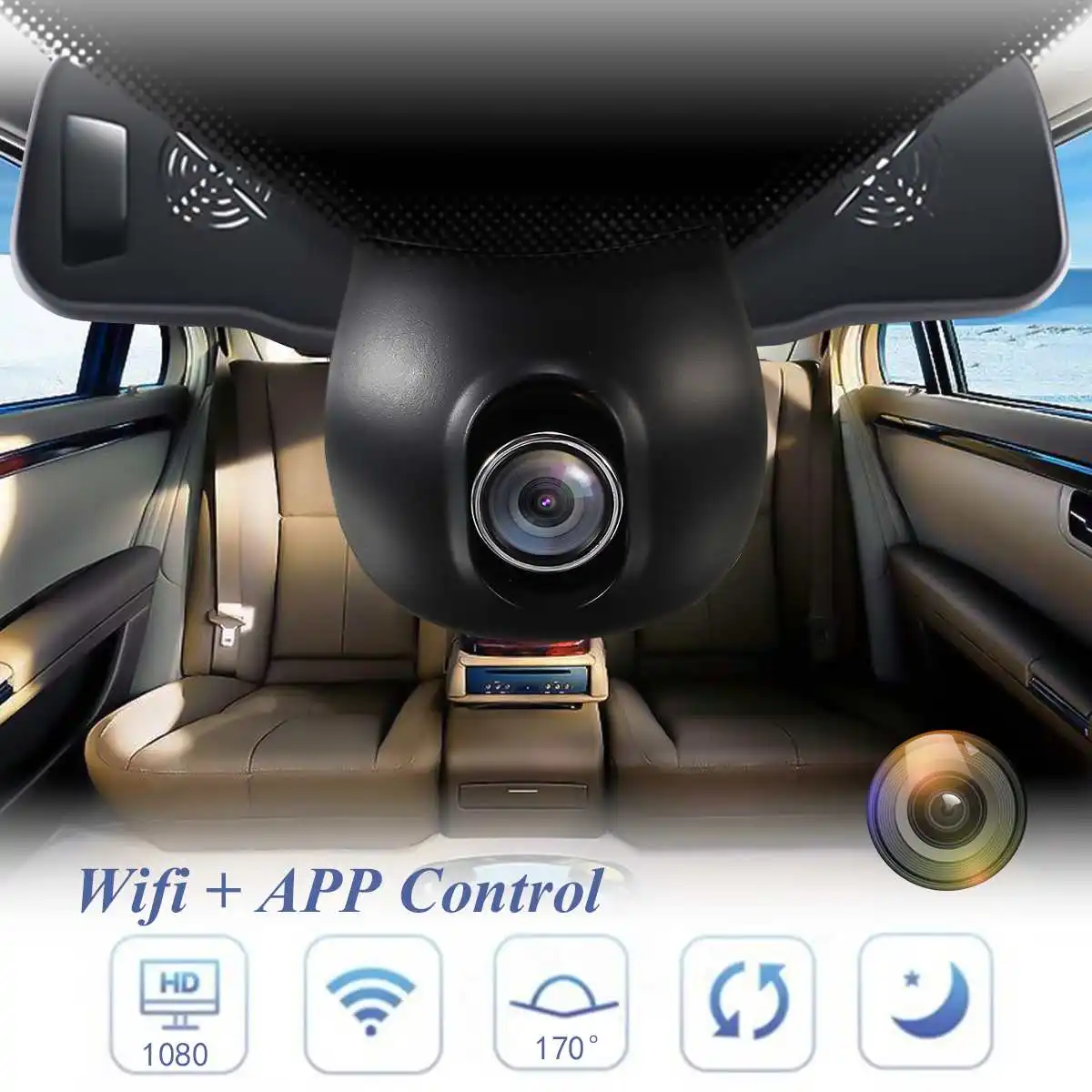 1080P Авто DVR Dual Kamera 170 градусов WiFi DVR Wifi Dvr Автомобильная камера видеорегистратор Wifi видеорегистратор Автомобильный видеорегистратор