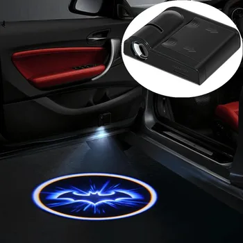 

1pc Universal Car Door LED Shadow Projector Welcome Lights for Fiat Panda Bravo Punto Linea Croma 500 595