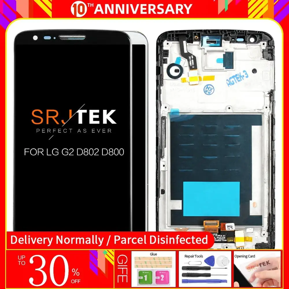 Без битых пикселей 5 2 &quotIPS экран для LG G2 LCD дисплей D802 D800 D801 D805 D803 сенсорный