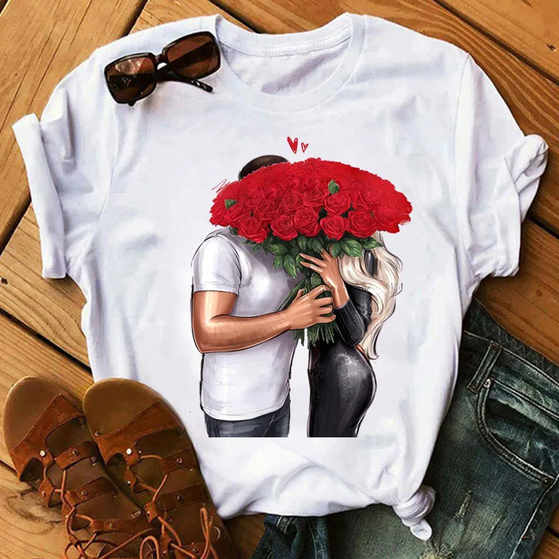 Fashion Women T Shirt Sunflower Girl Printed T Shirt Casual Black Tops 90s Ladies Girl Tee Shirt Female Harajuku Graphic T-shirt sport t shirt