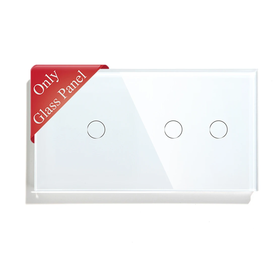 157mm White Black Gloden Gray Pearl Crystal Glass Glass Panel For Wall Touch Swi