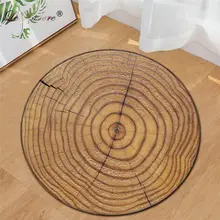 LeRadore круглый ковер 3D принт деревянные мягкие коврики Противоскользящий коврик Dia. 80/95 см компьютерный стул коврик напольный коврик для детей