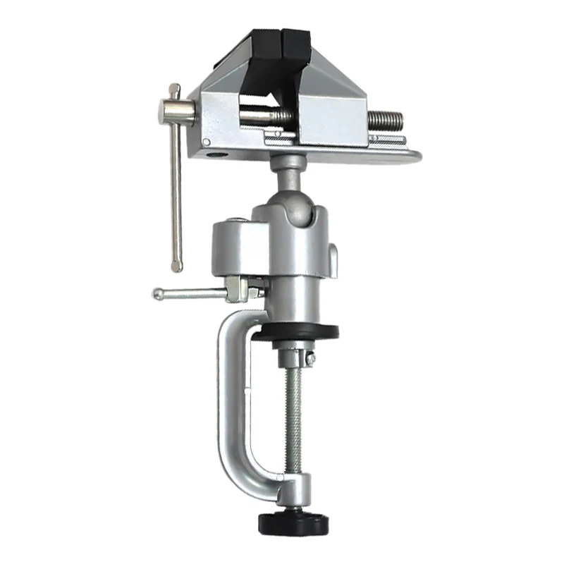

360-Degree Rotating Small Bench Vise Universal Rotating Table Vise Suitable for Making, Painting, Carving, Styling, Electronics,