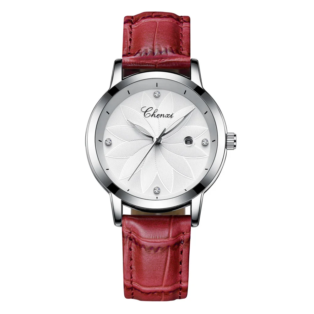 

TurnFinger 2020 Top Luxury Quality Waterproof Date Scratch-resistant Leather Strap Casual Fashion Ladies Quartz Watch