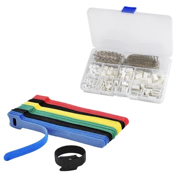

560Pcs 2.54mm JST-XHP 2/3/4/5 Pin Housing with 50PCS Reusable Color Mixing Cable